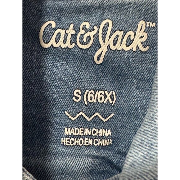 Girls Cat and Jack Demin Vest Size Small - Picture 5 of 8